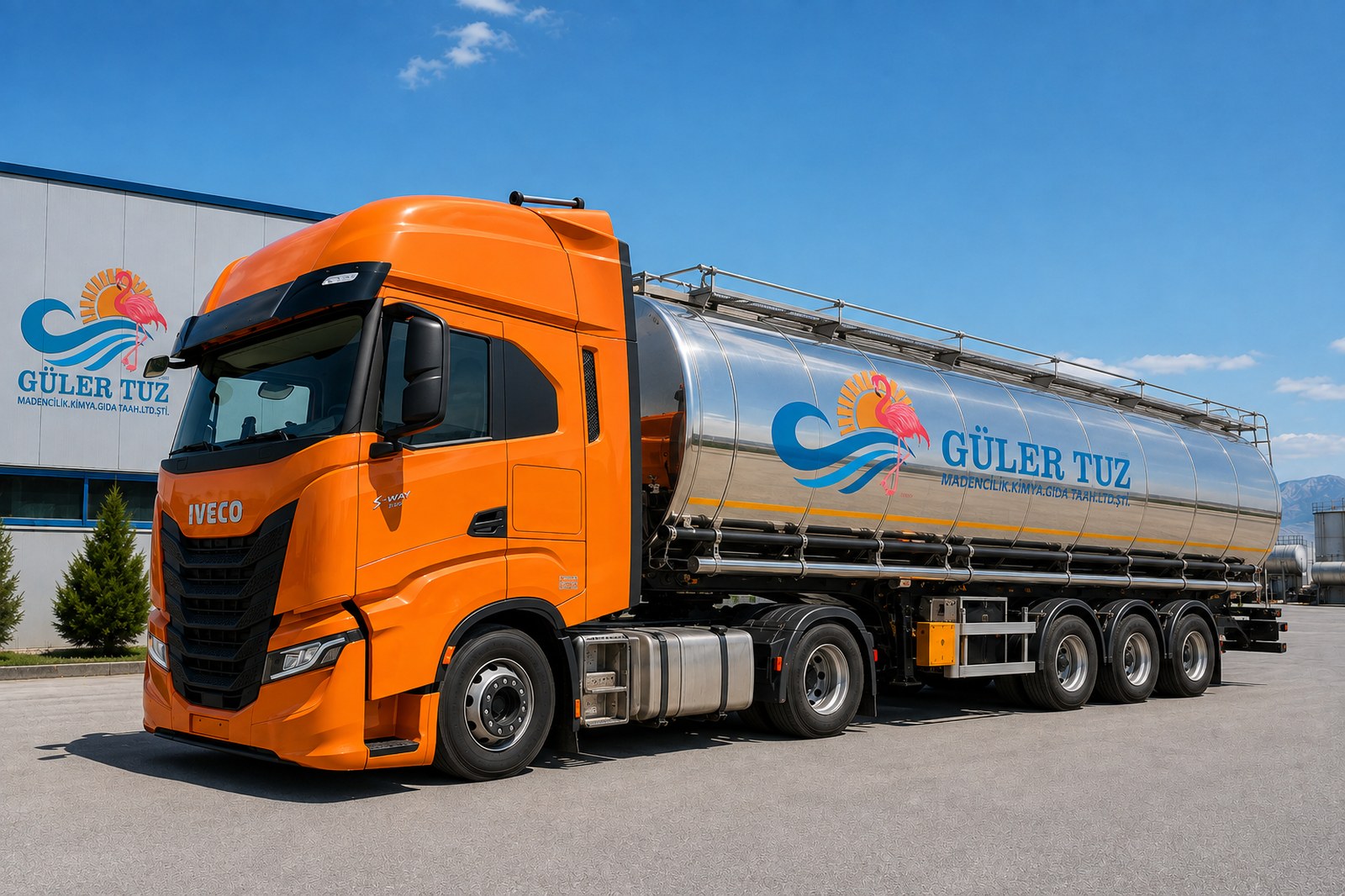 Güler Tuzin 25–26°Bé nestemäisen suolan (kylläisen suolaliuoksen) säiliöautotoimitus
